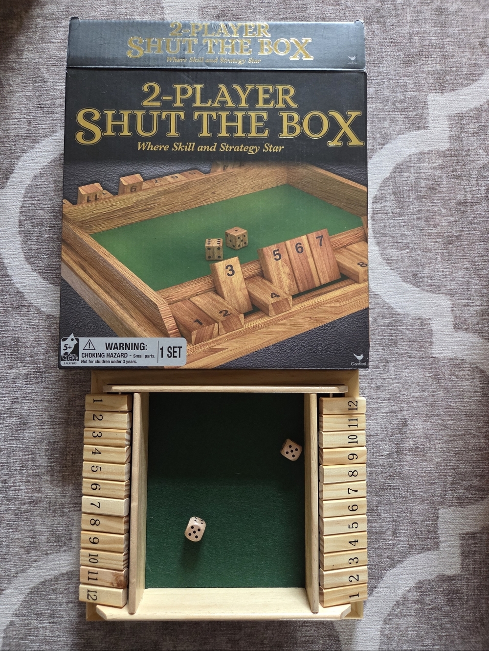 2-Player Shut The Box Game - Picture 2 of 4